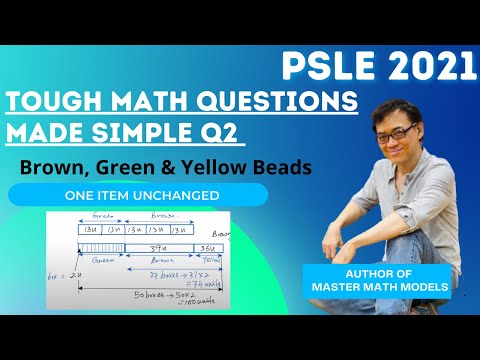 PSLE 2021 Tough Questions Made Simple Q2 - One Item Unchanged