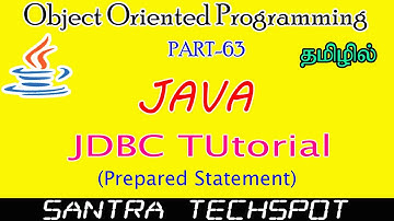 #63 | Prepared Statement in Java # JDBC Tutorial in tamil