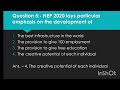 B.Ed. Important Questions on National Education Policy,  B.Ed. 2024, B Ed. entrance examHOME TUITION