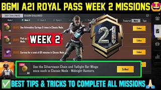 A21 RP WEEK 2 MISSION / BGMI WEEK 2 MISSIONS EXPLAINED / BGMI SEASON 31 ROYAL PASS WEEK 2 MISSION screenshot 3