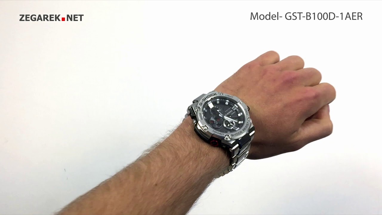 CASIO G-SHOCK G-STEEL GST-B100D-1A | IRISIMO - YouTube