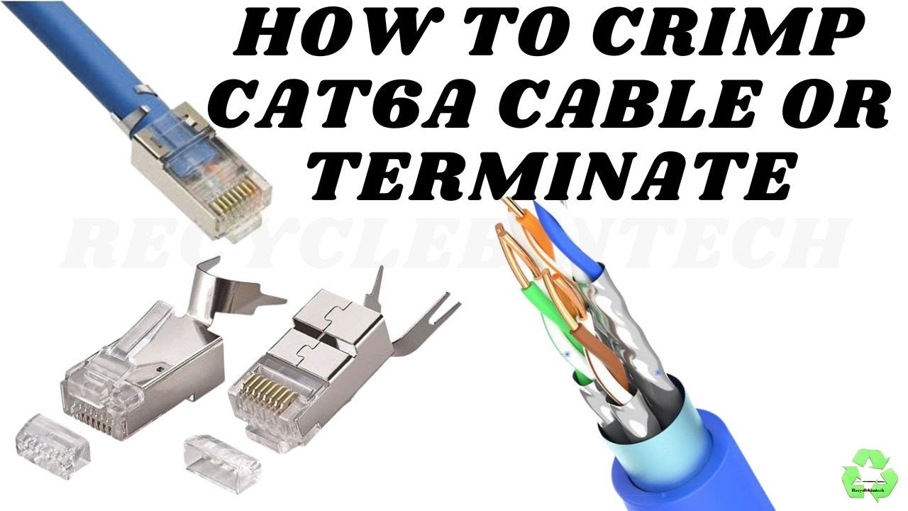 How to crimp cat6a cable or terminate step by step method - YouTube