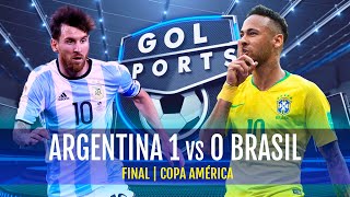 ARGENTINA VS BRASIL 1−0 | Extended Highlights & Goles | COPA AMÉRICA