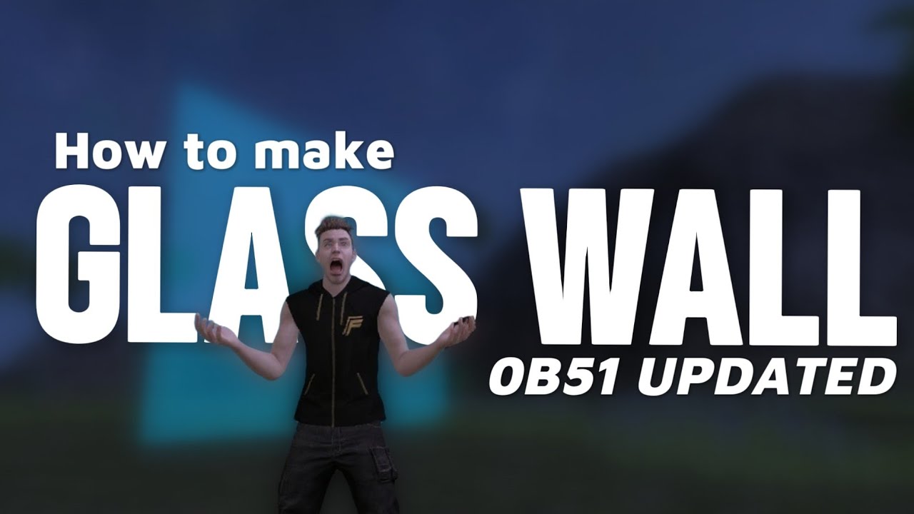 How To Make Glass wall Free Fire Craftland || 0B51 UPDATED script 