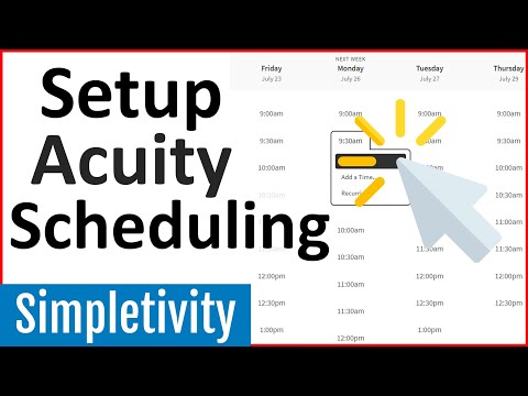 How to use Acuity Scheduling (Squarespace) - Tutorial for Beginners