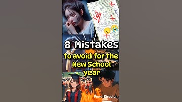 8 mistakes to AVOID for the NEW school year 🙅🏻‍♀️ back to school🎒✨ #shorts #motivation #ytshort #yt