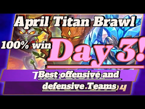 Day 3 Titan Brawl Hero Wars Best Teams.  April Update Eden Dominion Era #herowars