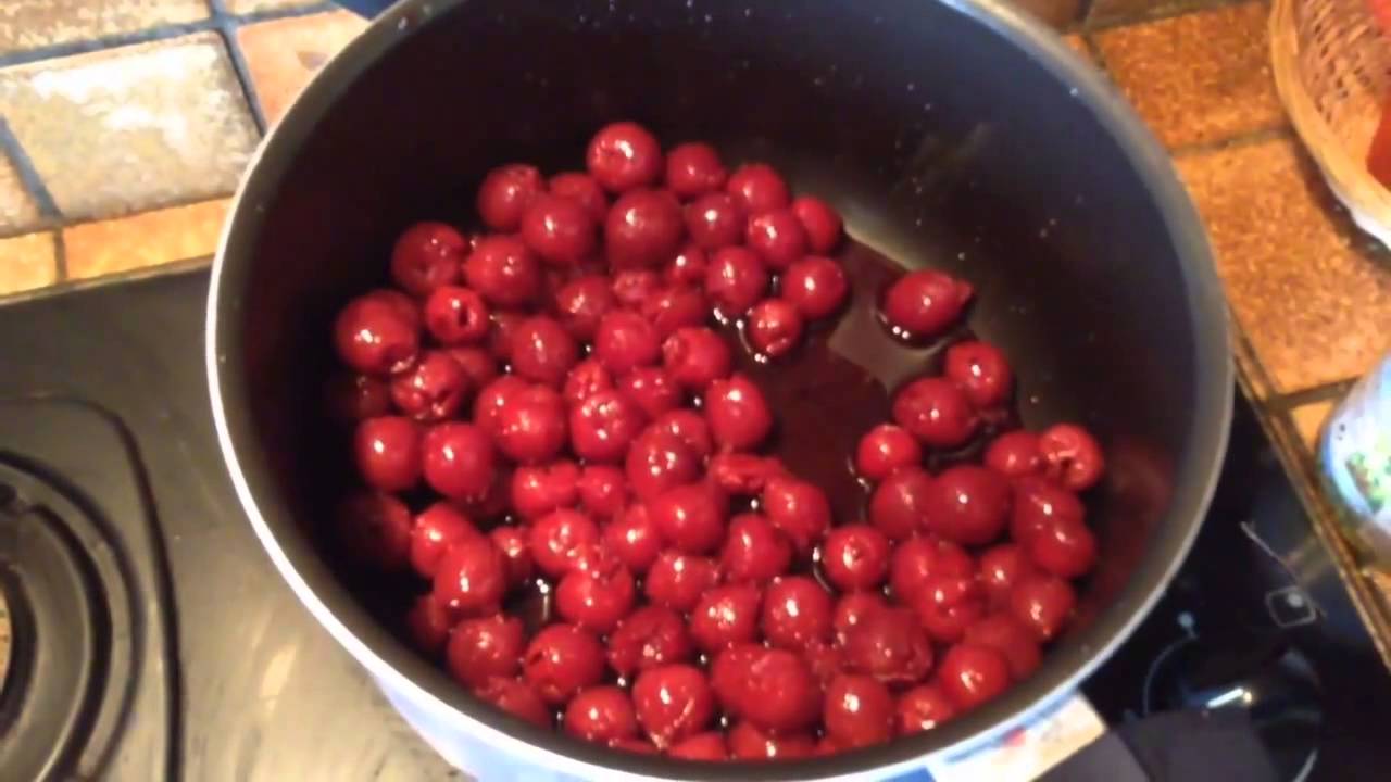 Compotée aux cerises facile YouTube Compotée aux cerises facile YouTube