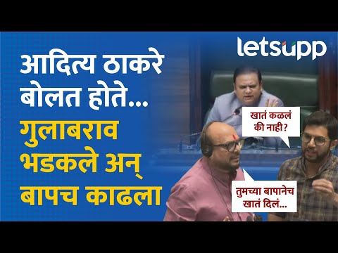 Aditya Thackeray vs Gulabrao Patil | आदित्य ठाकरे-गुलाबराव पाटील यांच्यात खडाजंगी | LetsUpp Marathi