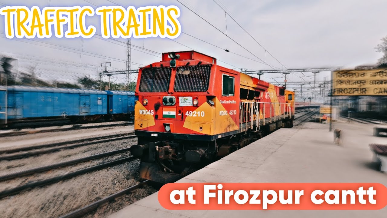 Trains at Firozpur cantt railway station 