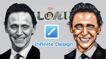 Vector art | Vector art Of loki | Infinite design | illustration