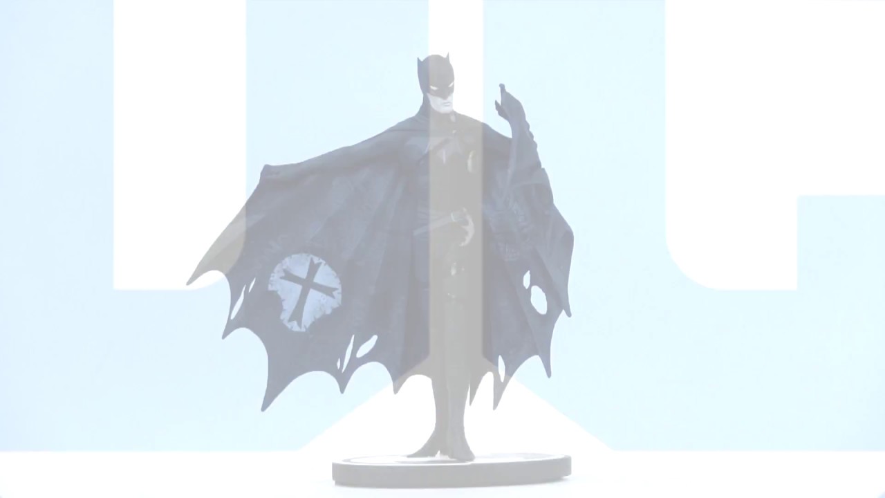 BATMAN BLACK & WHITE: BATMAN BY GERARD WAY STATUE - YouTube