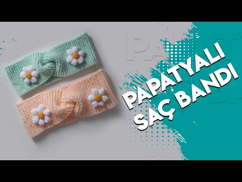 Papatyalı Saç Bandı Nasıl Yapılır ?  - Saç Tokası -