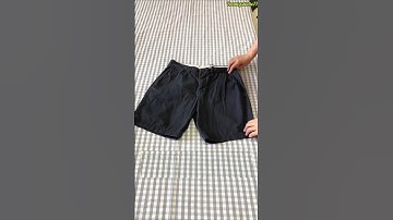 Fold Shorts Like a Pro! Easy & Stylish Trick #shorts #clothstorage #fashion #foldingclothes