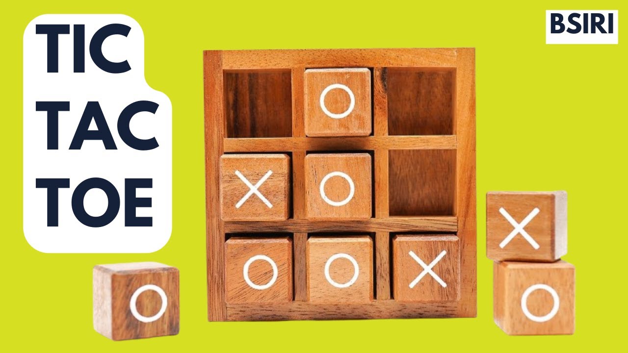 BSIRI XO Blocks (L) Tic Tac Toe Board Games-Ideal for Kids Games, Family  Games and Game Night for Adults, Farmhouse Decor for Coffee Table Decor