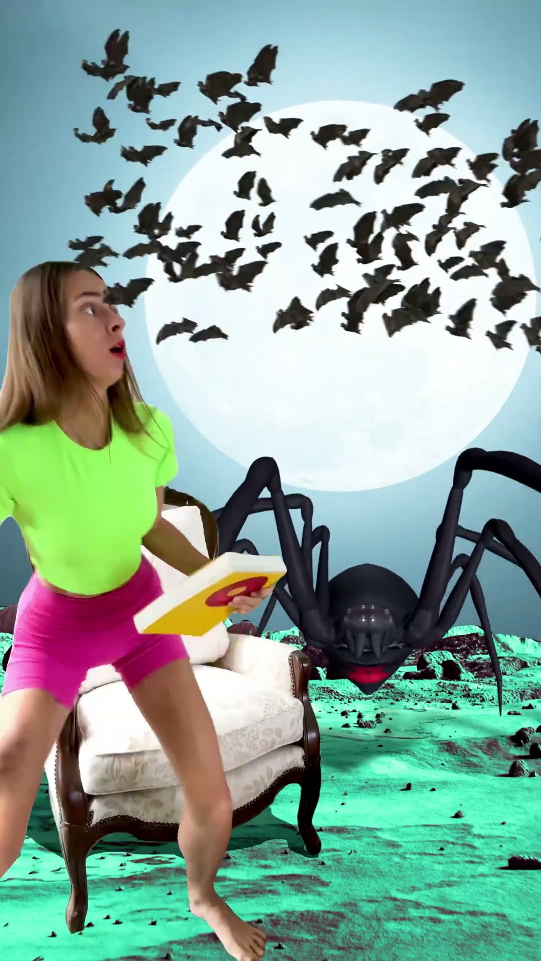 Did the spider Prank me? #shorts by Anya Kova