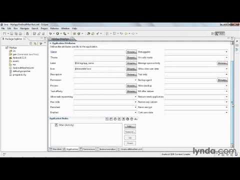 Android Training Android App Fundamentals: manifest