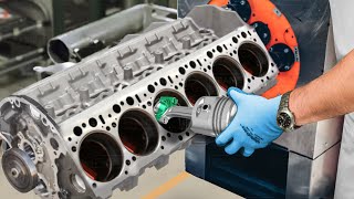 Inside German Advanced Factory Producing Massive BMW  Engines - Production Line