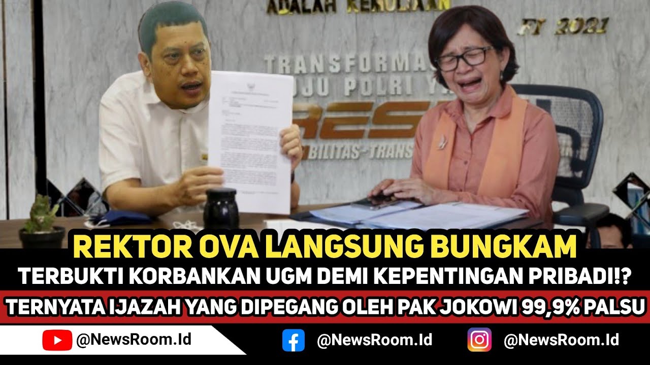 JELAS SUDAH SEKARANG‼️REKTOR OVA LANGSUNG BUNGKAM, KORBANKAN NAMA UGM DEMI KEPENTINGAN PRIBADI!? 