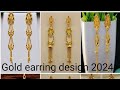 Stud gold earring design 2024 gold earring design gold ideas zk