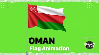 Oman Flag Green Screen Animation | Oman Flag Animation - 4K Flag Animation #OmanFlag