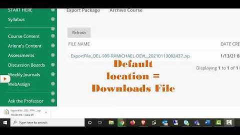 Export/Import courses in Blackboard Classic