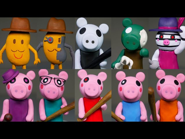 Clay Sculpting - Roblox Game Characters: Piggy, Doggy, Badgy , Zizzy, Robby