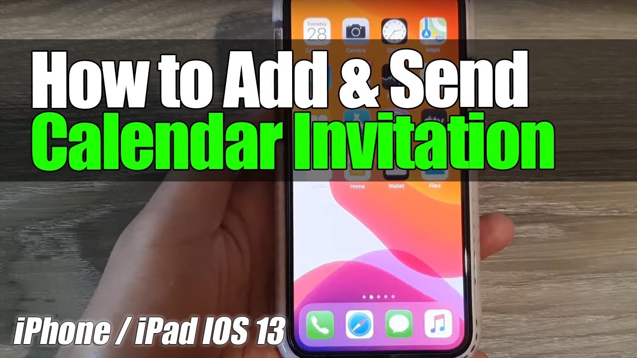 iPhone 11 How to Add & Send Calendar Invitation YouTube