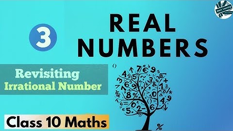 Real Number Part 3, Revisiting irrational Number, CBSE Class 10 Mathematics, Chapter 1