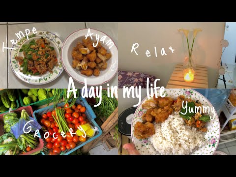 A day in my life as anak kost🌱bersih-bersih kamar🌷masak ala anak kost di kamar🍳🥘