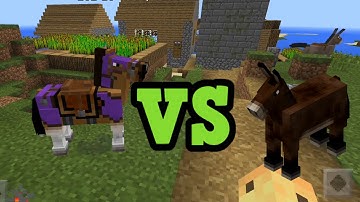 Minecraft Horses vs Donkeys vs Mules - Differences Explained