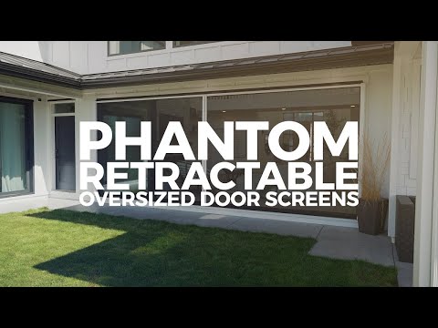 Phantom Screens proudly launches its oversized retractable door screen - the tallest door screen in the industry