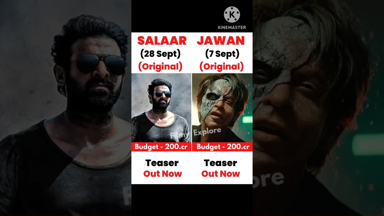 Salaar vs Jawan movie comparison box office collection 