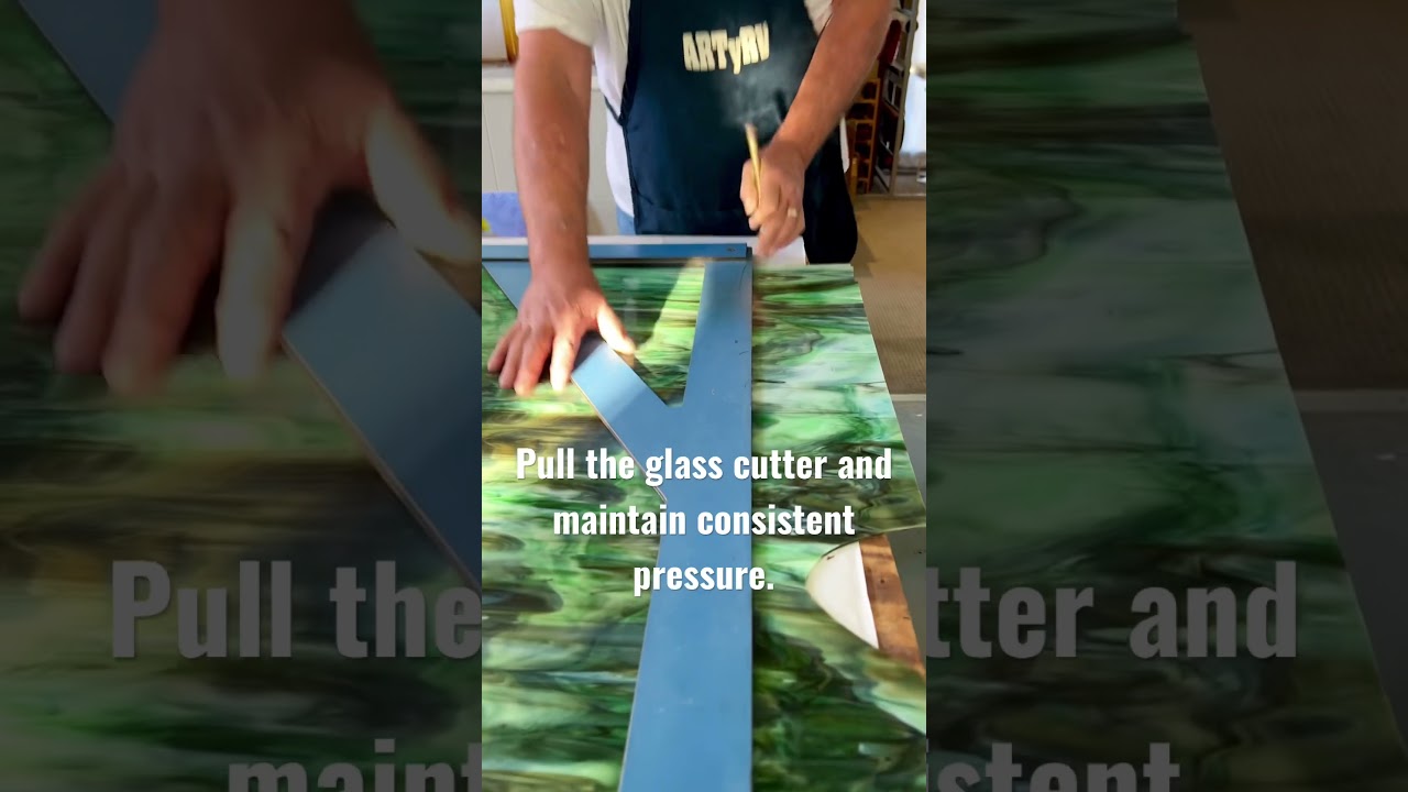 Cutting Large Sheets of Stained Glass