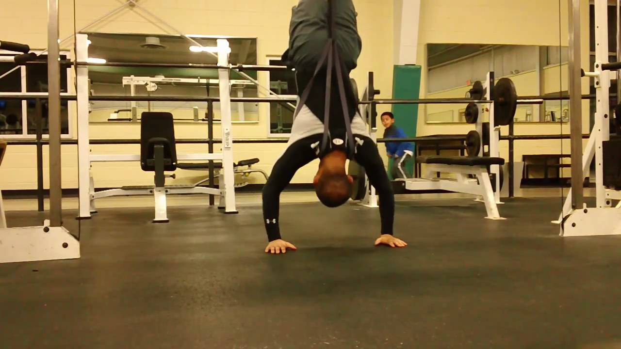 Rubber band assisted push up YouTube