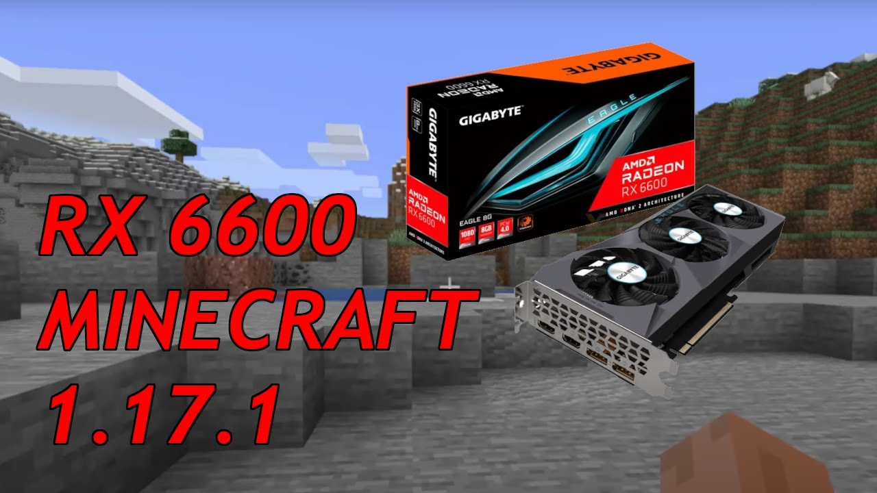 Radeon RX 6600 | Ryzen 1600 minecraft 1.17.1 1440p - YouTube