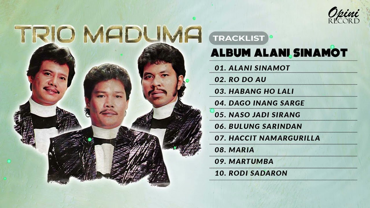 Album Batak Alani Sinamot  - Trio Maduma