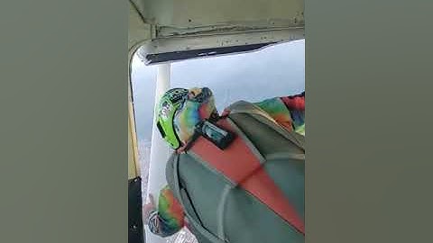 Skydiving out of a Cessna 182