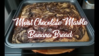 Moist Chocolate Marble Banana Bread