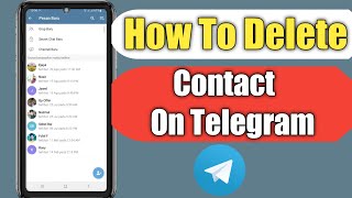 How To Delete Contact On Telegram 2024 | How To Remove Telegram Contact Number |