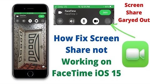 How to Fix FaceTime Screen Share Greyed Out in iOS 15 | Facetime Screen Share Not Working.