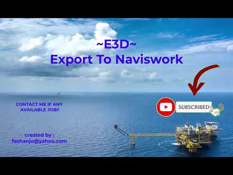 E3D Export To Naviswork