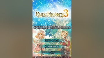Rune Factory 3 (DS English Title Screen)