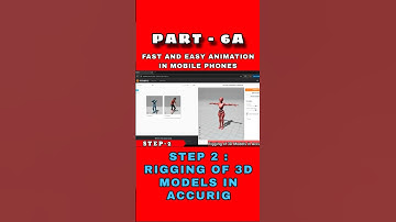 PART 6A ▶️ STEP 2: RIGGING OF 3D MODELS IN ACCURIG | Easy 3D Animation In Mobile Phones Tutorial.
