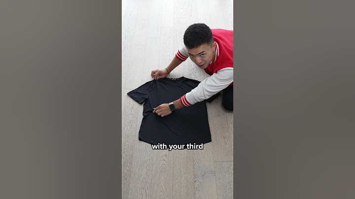 How to Fold a Shirt in 1 Second!