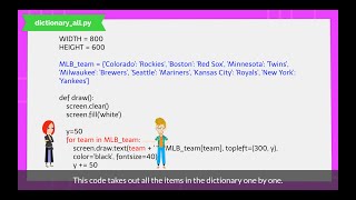 4. How to Draw All Keys and Values | Chapter 8.1: Dictionary in Pygame Zero