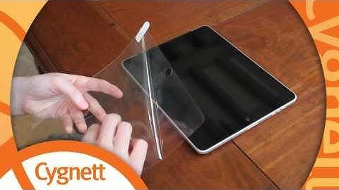 Installing your Cygnett iPad screen protector