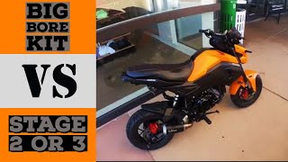 Which is better? A Big Bore kit or Stage 2 or 3?