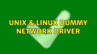 Unix Linux Dummy Network Driver