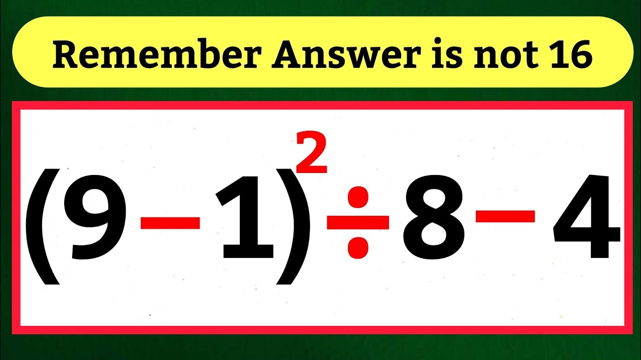 Maybe 1 in 3 people Can Solve This Math Question ! 